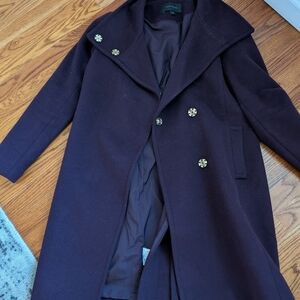 Ann Taylor Deep Purple Trench Coat